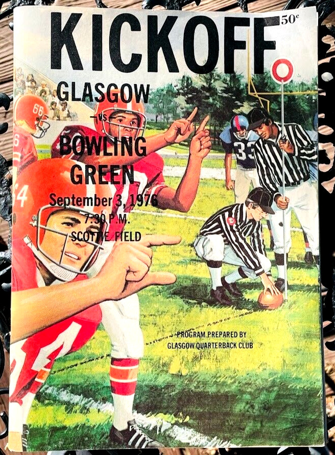 1976 GLASGOW Kentucky GHS Football Game Program vs Bowling Green KY Advertising