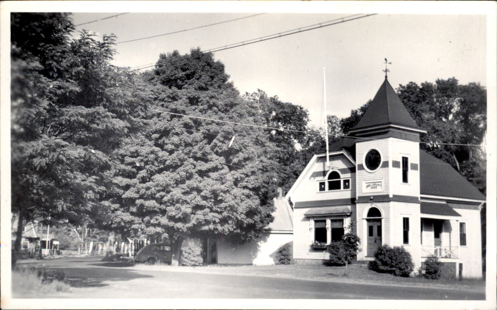 Tamworth NH Library C. E. Walker c1900s-10s Real Photo Vintage Postcard