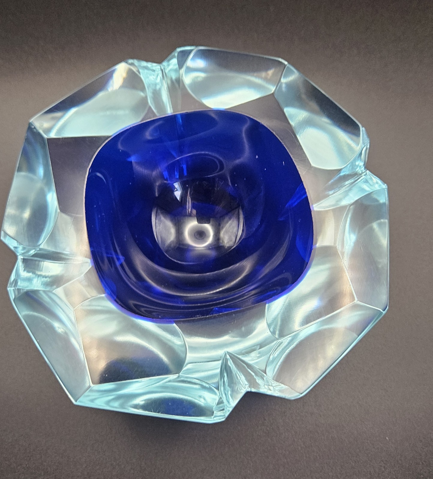 Murano Sommerso Vintage Art Glass beautiful blues.