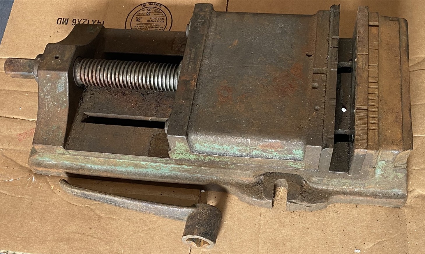 Vintage 100# Milling Vise w/ 8\ Vintage 100# Milling Vise w/ 8\