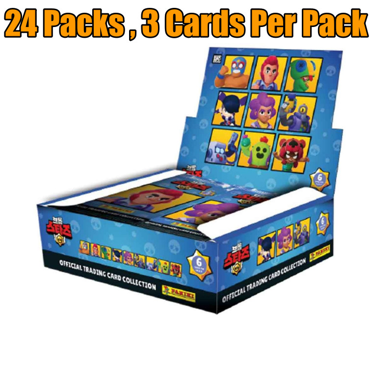 Panini 2025 Brawl Stars Official Trading Card Collection Display Box Full Case