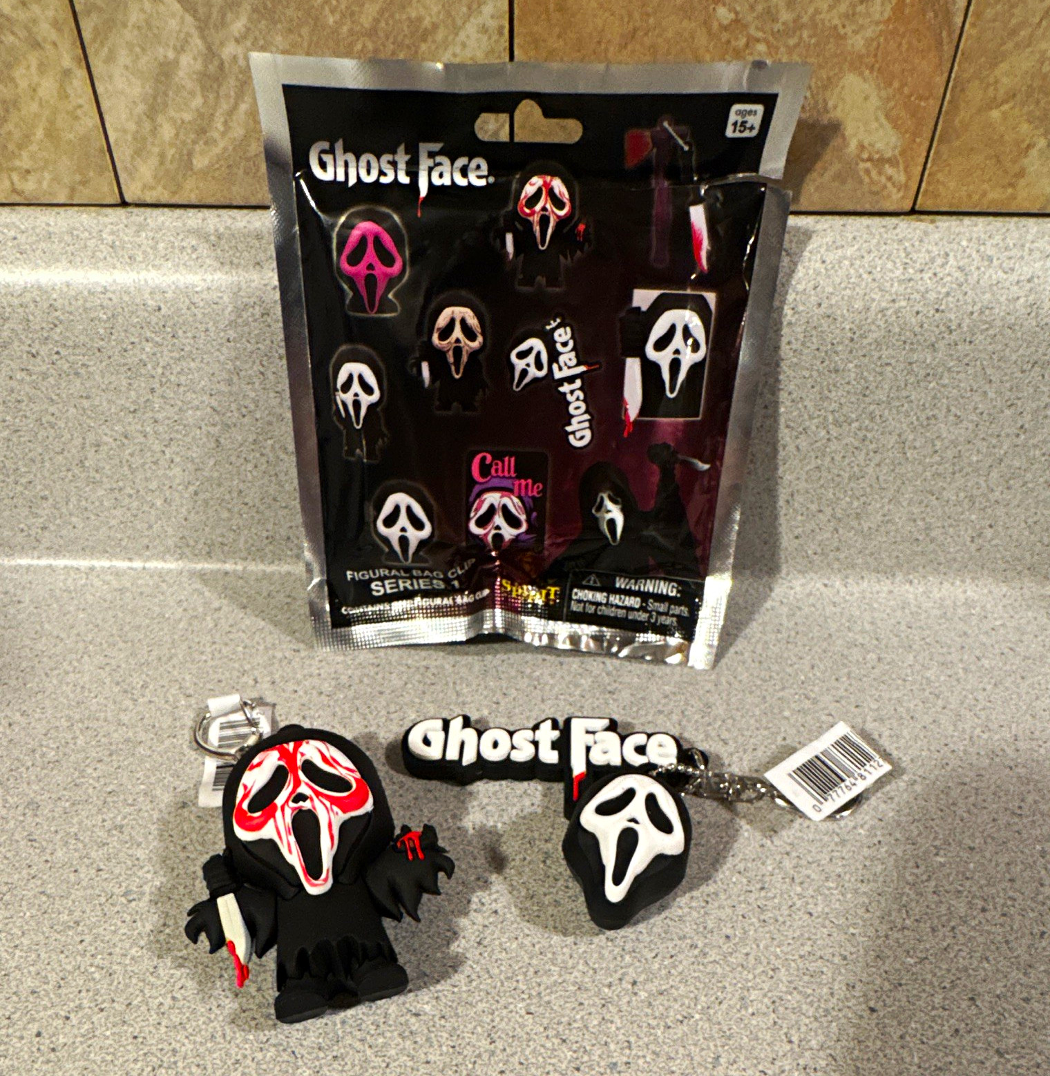Spirit Halloween Ghost Face Bag Clip Series 1 - 2 pack