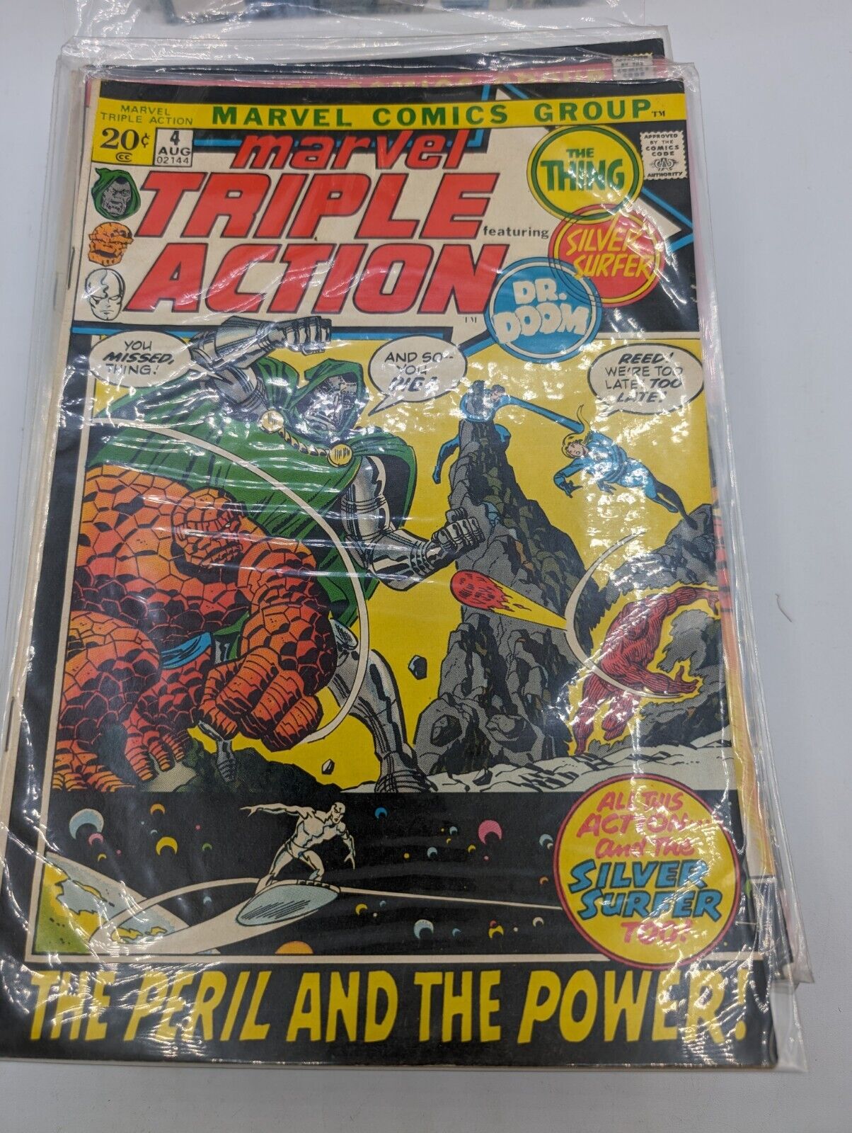 MARVEL TRIPLE ACTION #4 (1972) Avengers, Stan Lee, Jack Kirby, Marvel Comics