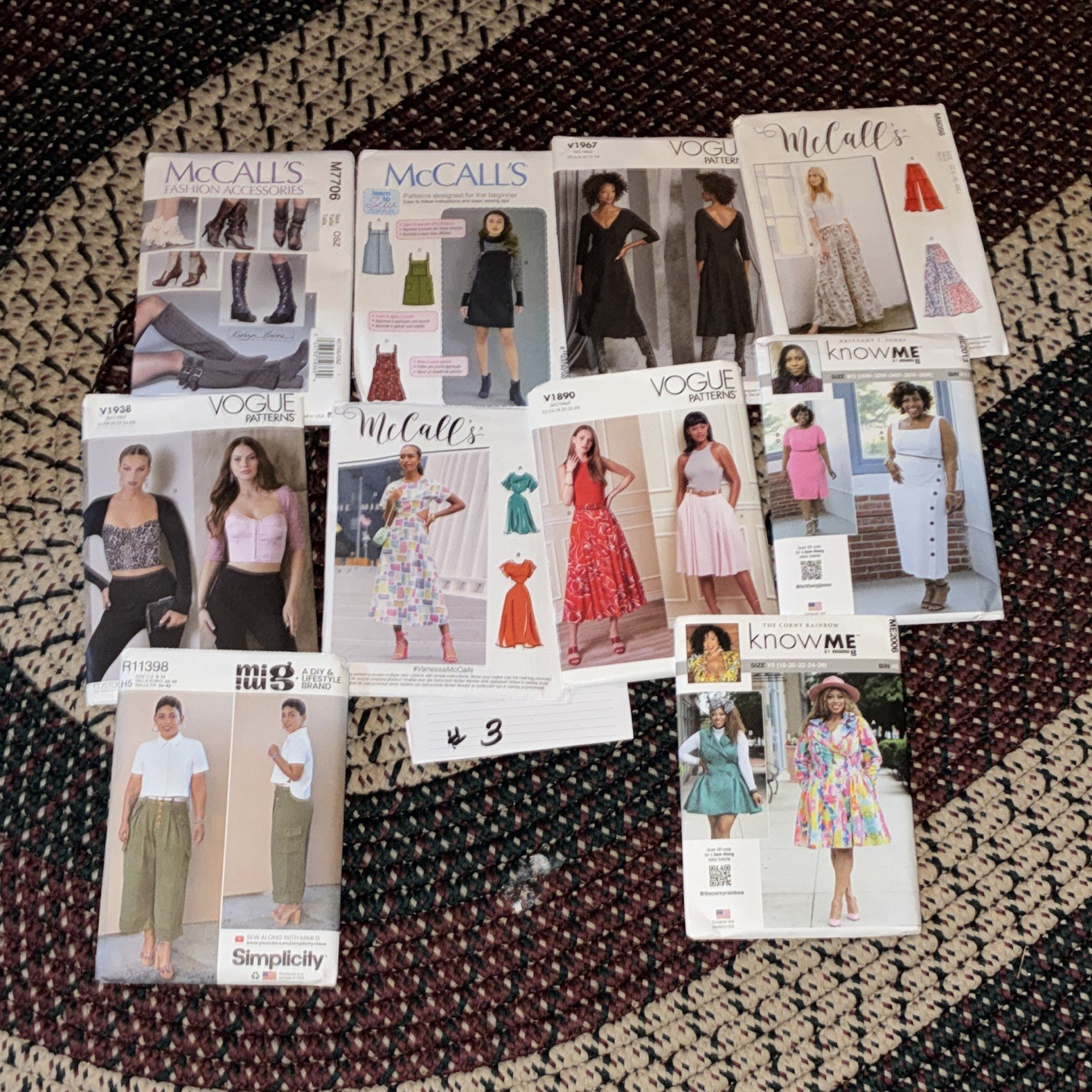 Vogue McCall's Simplicity Know Me Mimi G Women's Sewing Pattern Lot Accessories