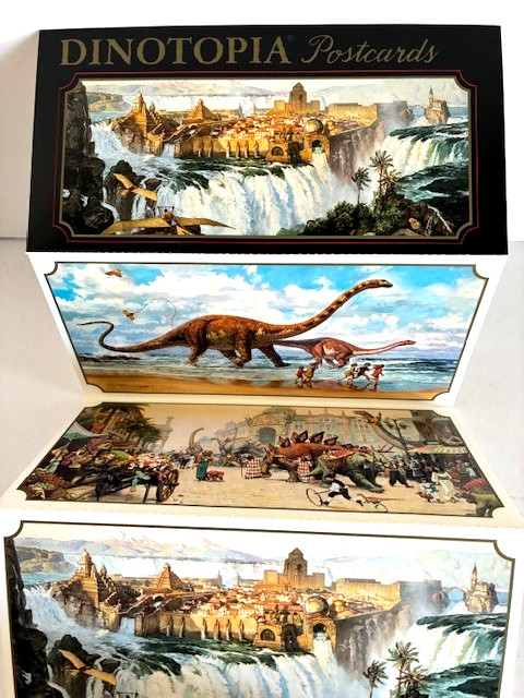 1993 Dinotopia Postcards by James Gurney - Set of 7- NEW