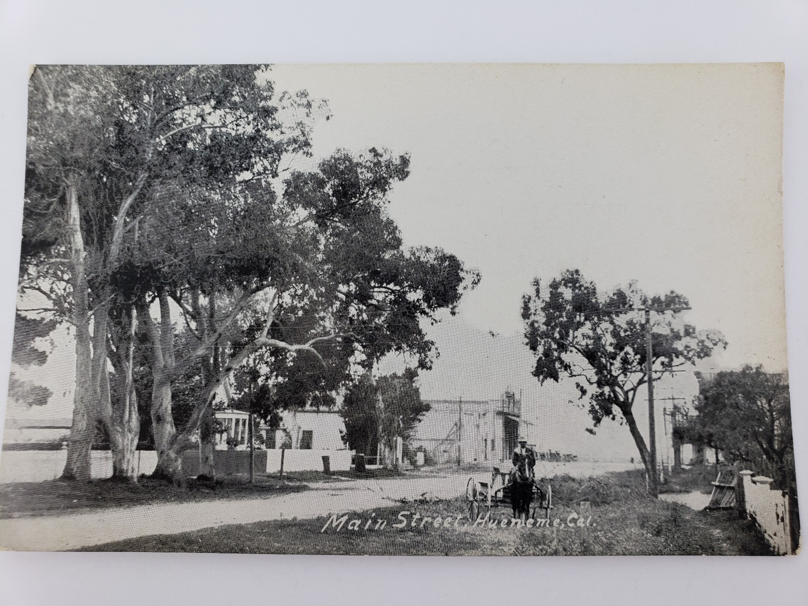 Main Street Hueneme California Vintage Postcard