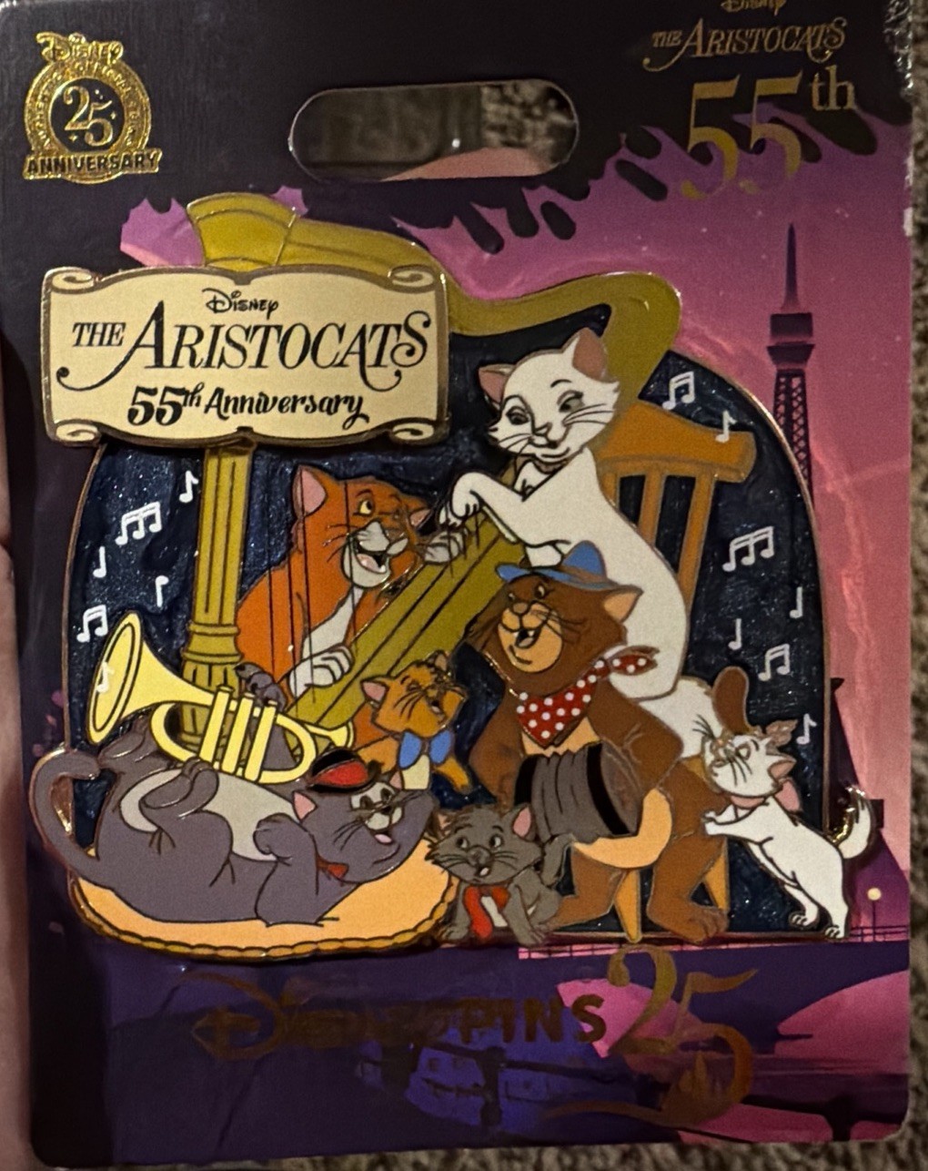 2025 The Aristocats 55th Anniversary Marie Duchess LE 2000 Mini Jumbo Pin 2025 The Aristocats 55th Anniversary Marie Duchess LE 2000 Mini Jumbo Pin