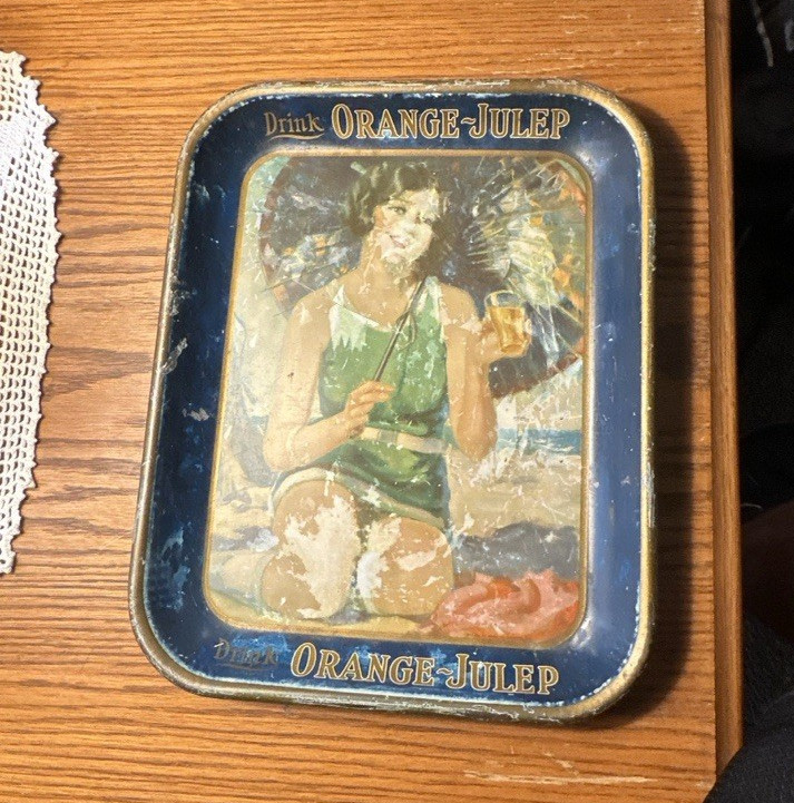 Orange-Julep Vintage Advertising Tray \