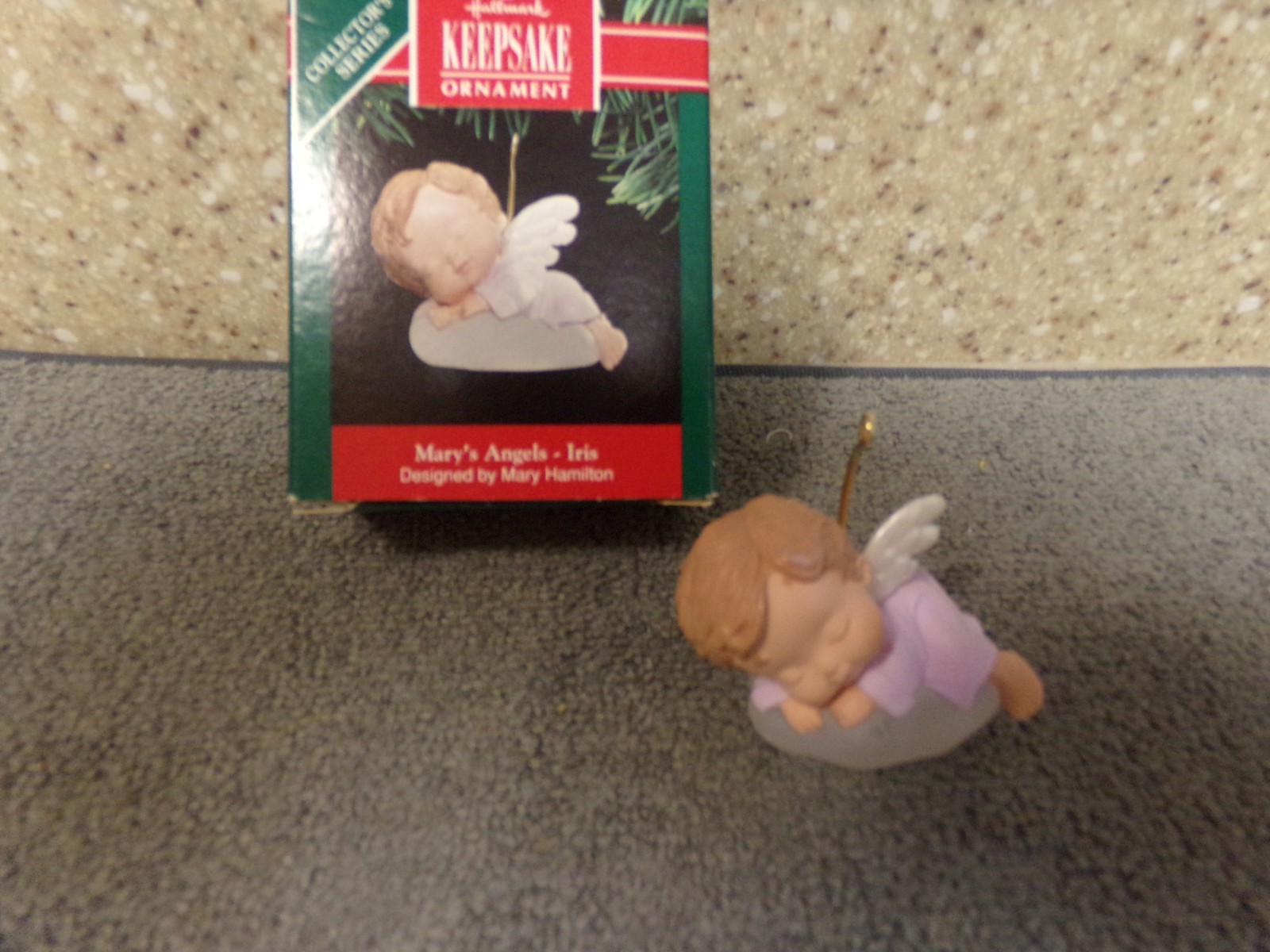Hallmark 1991 Iris Mary\'s Angels Keepsake #4 in Series IOB Signed on Bottom