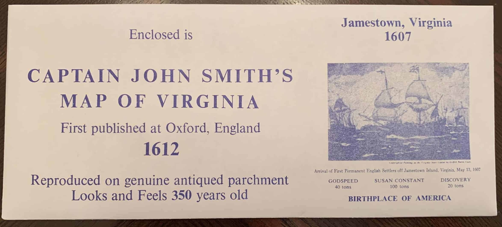 Captain John Smith\'s Map of Virginia