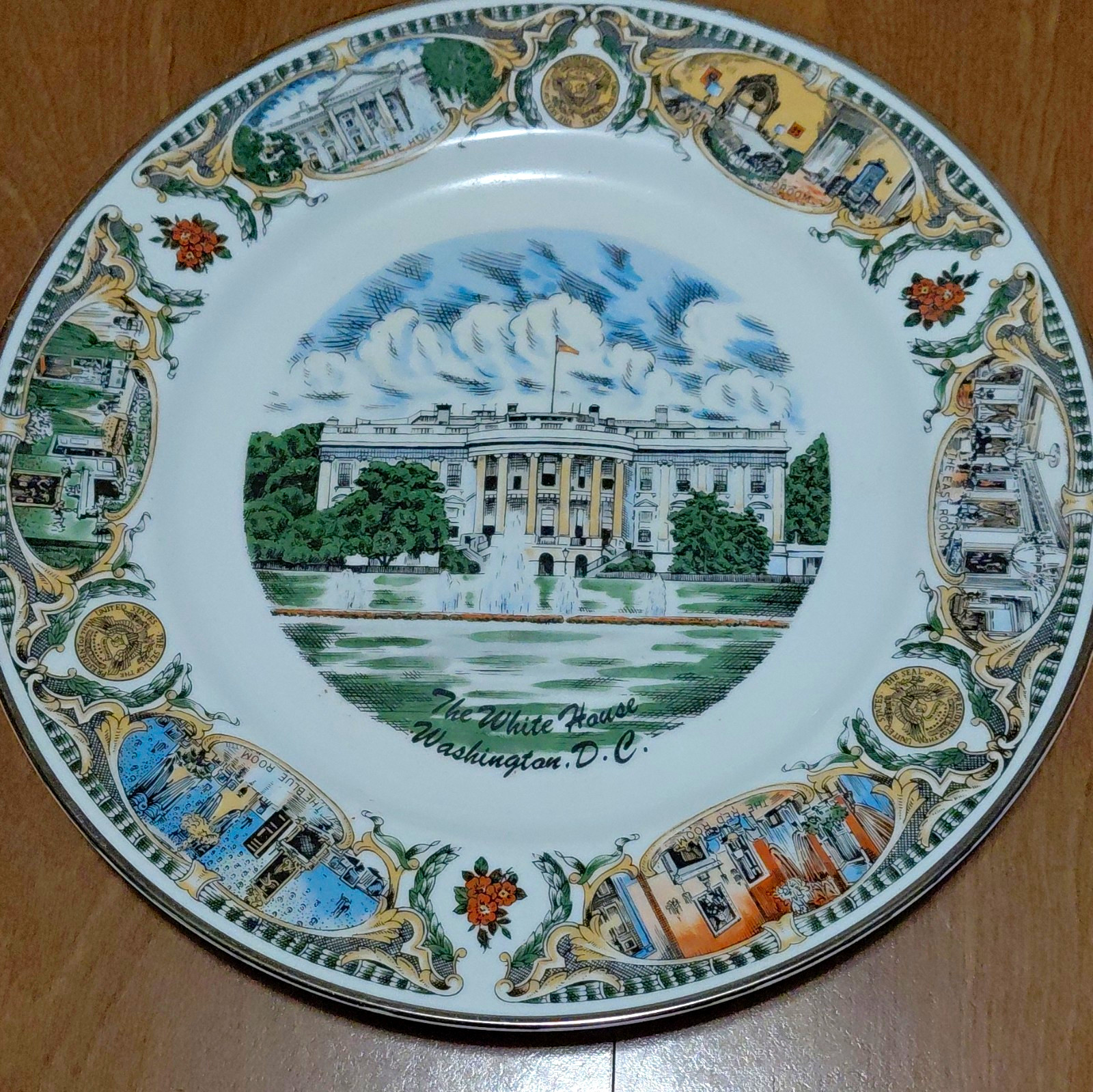 CAPSCO White House Washington, D.C. Souvenir Plate, District of Columbia