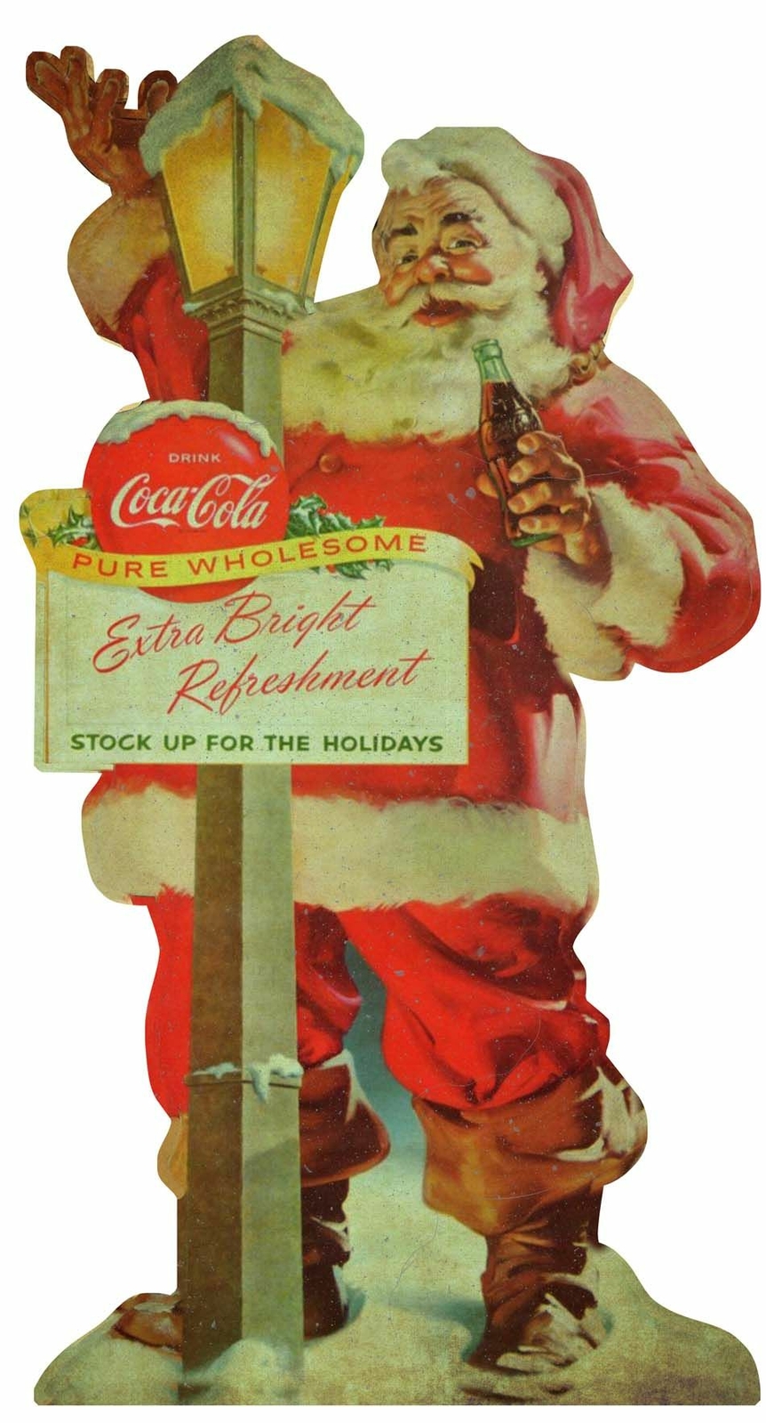 COCA COLA SANTA CLAUS LIGHTPOST 24