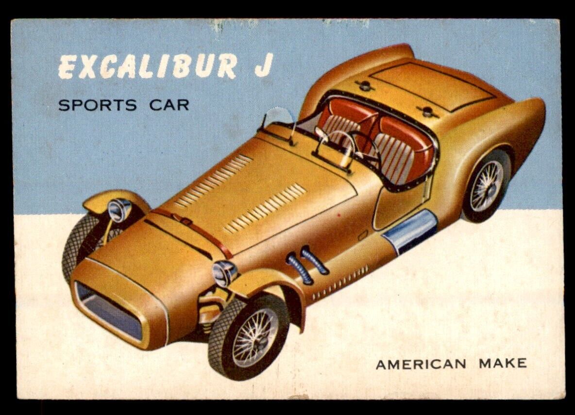 1954 Topps World on Wheels #6 Excalibur J Sports Car American Make VG *d3