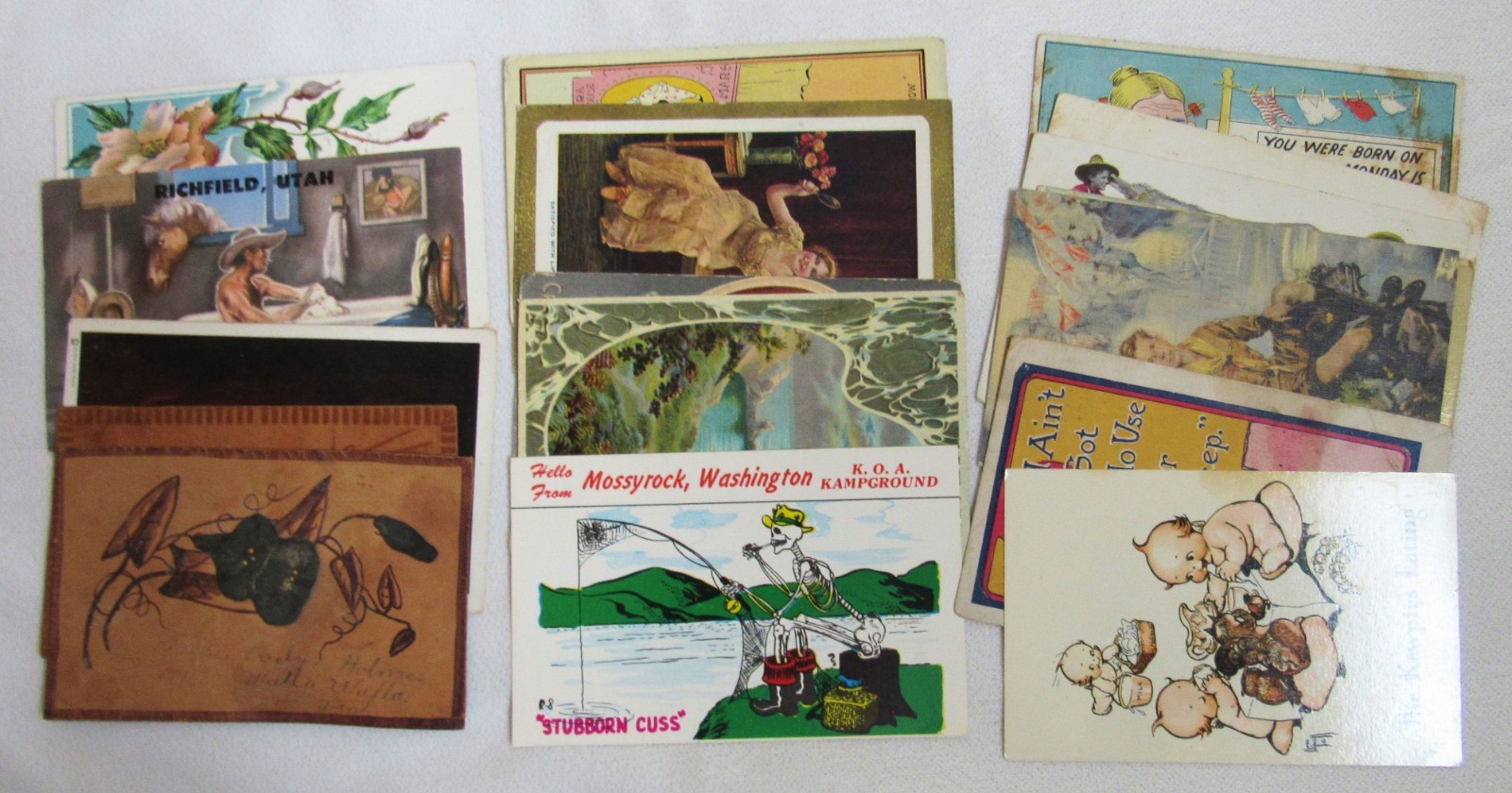 17 Humor Comedy Love Sweetheart Advertising Leather Boy Scouts Ltho Postcards