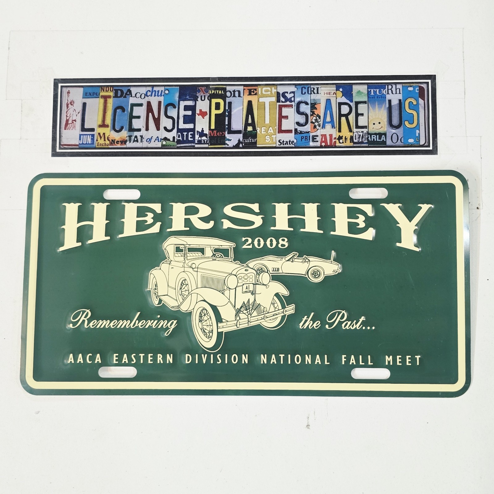 2008 Hershey Region AACA Fall Meet License Plate Pennsylvania PA Booster Tag 2008 Hershey Region AACA Fall Meet License Plate Pennsylvania PA Booster Tag