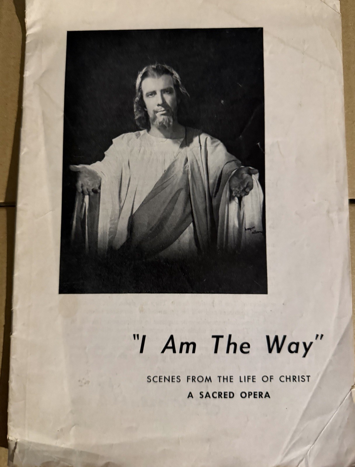 Vtge 1953 Sacred Opera I Am The Way Scenes From The Life Christ By Jerome Hines