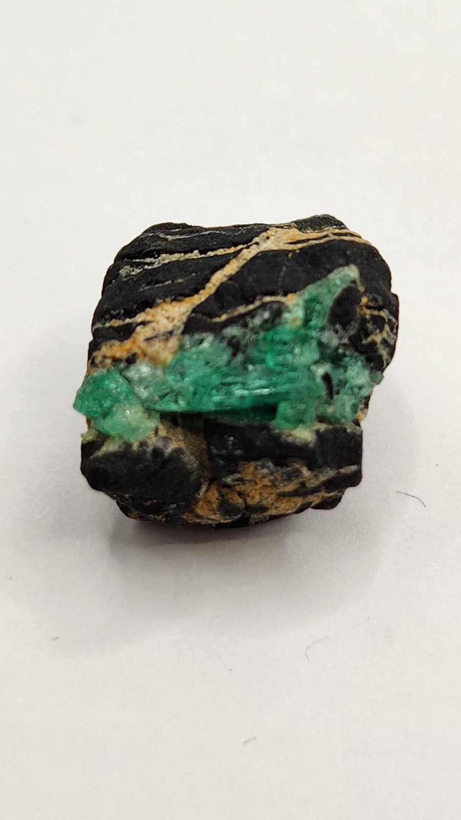 5.18g Coscuez Colombian Emerald Matrix Specimen High Luster Perfect Termination