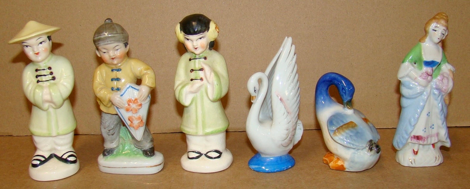 Lot of Six Occupied Japan Figurines