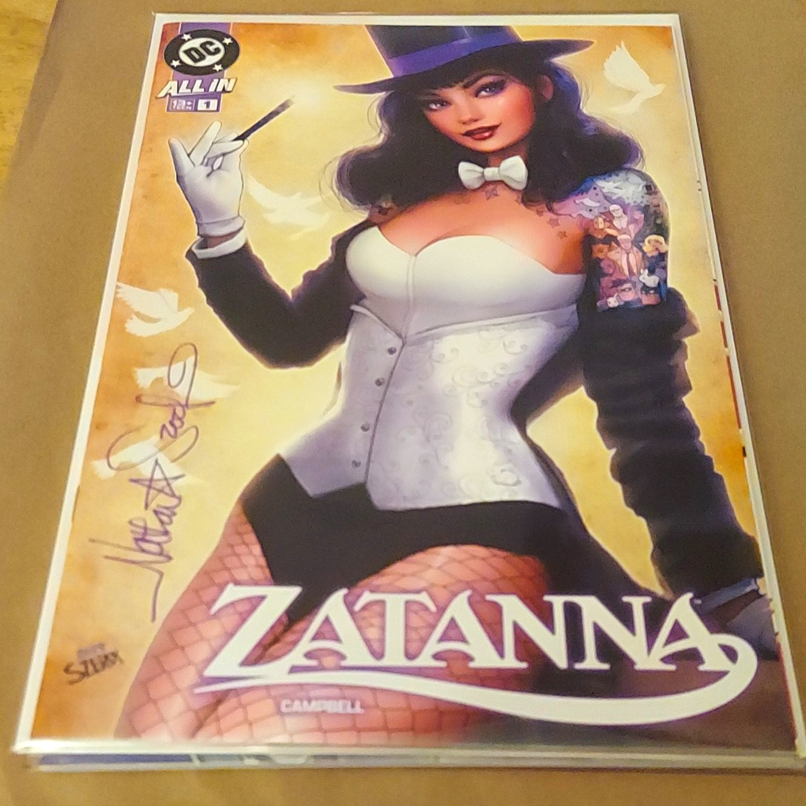 SIGNED Zatanna #1 Variant Cover Signed Nathan Szerdy w/COA 