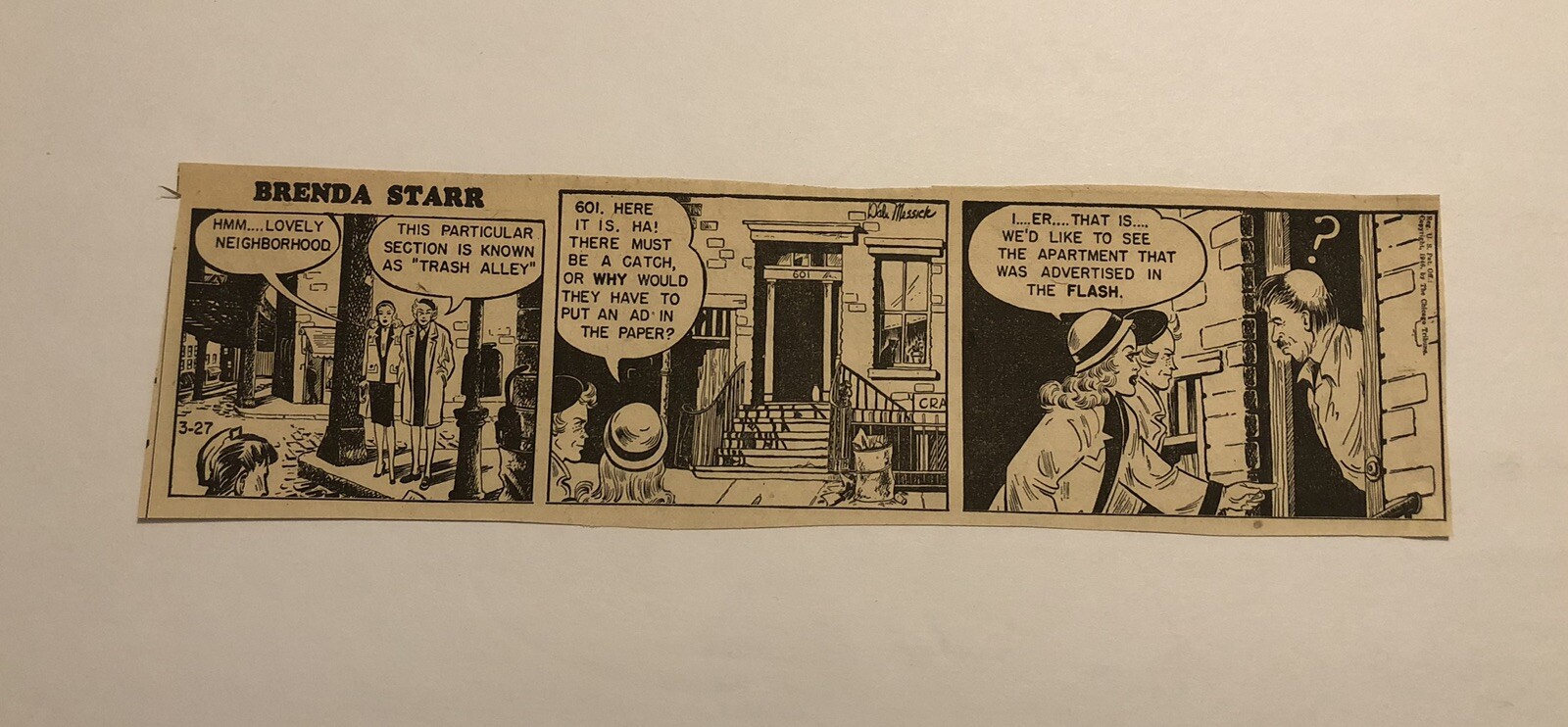 Vintage Brenda Starr Daily Comic Newspaper Strip 0C25