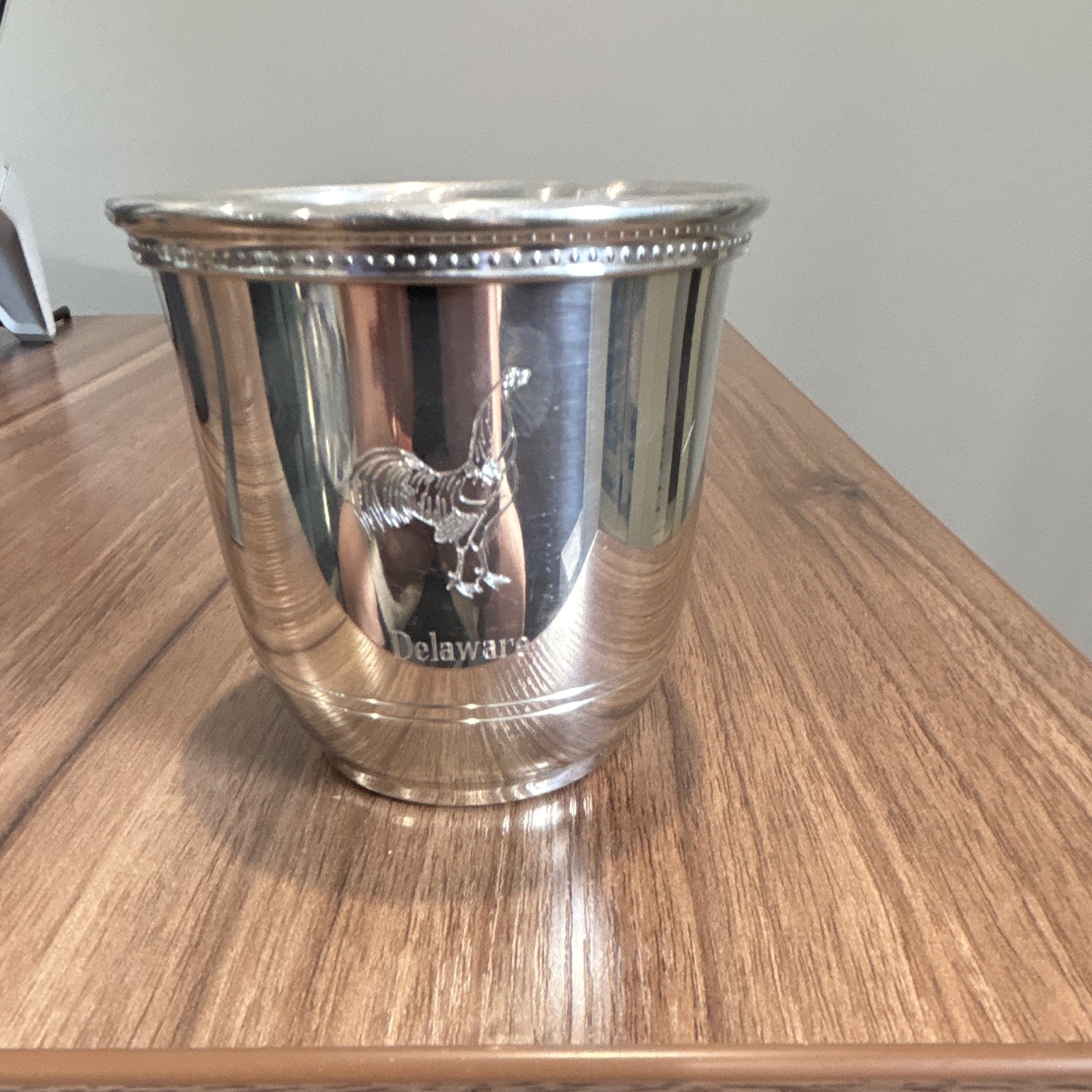 Salisbury Pewter Handmade Pewter Cup, Delaware Design