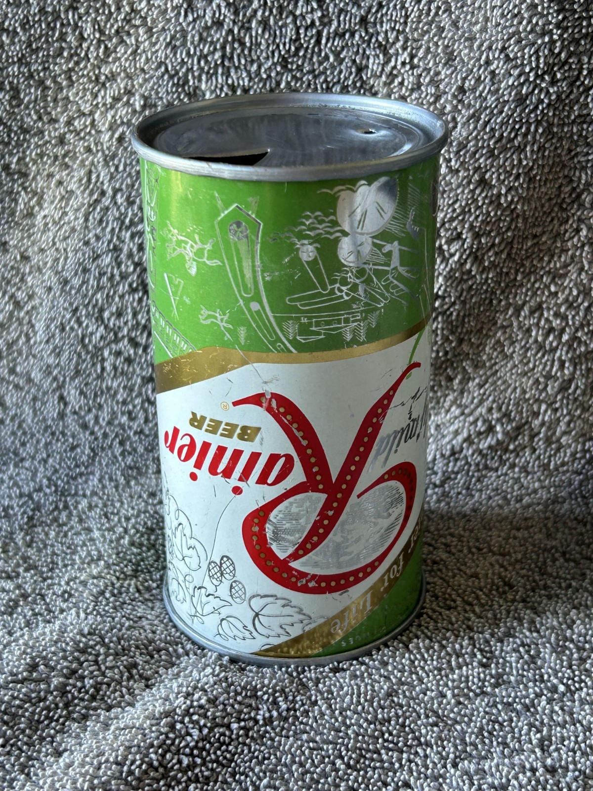 Paul Bunyan Rainier Flat Top Beer Can - Bottoms is Open-Seattle, Wash