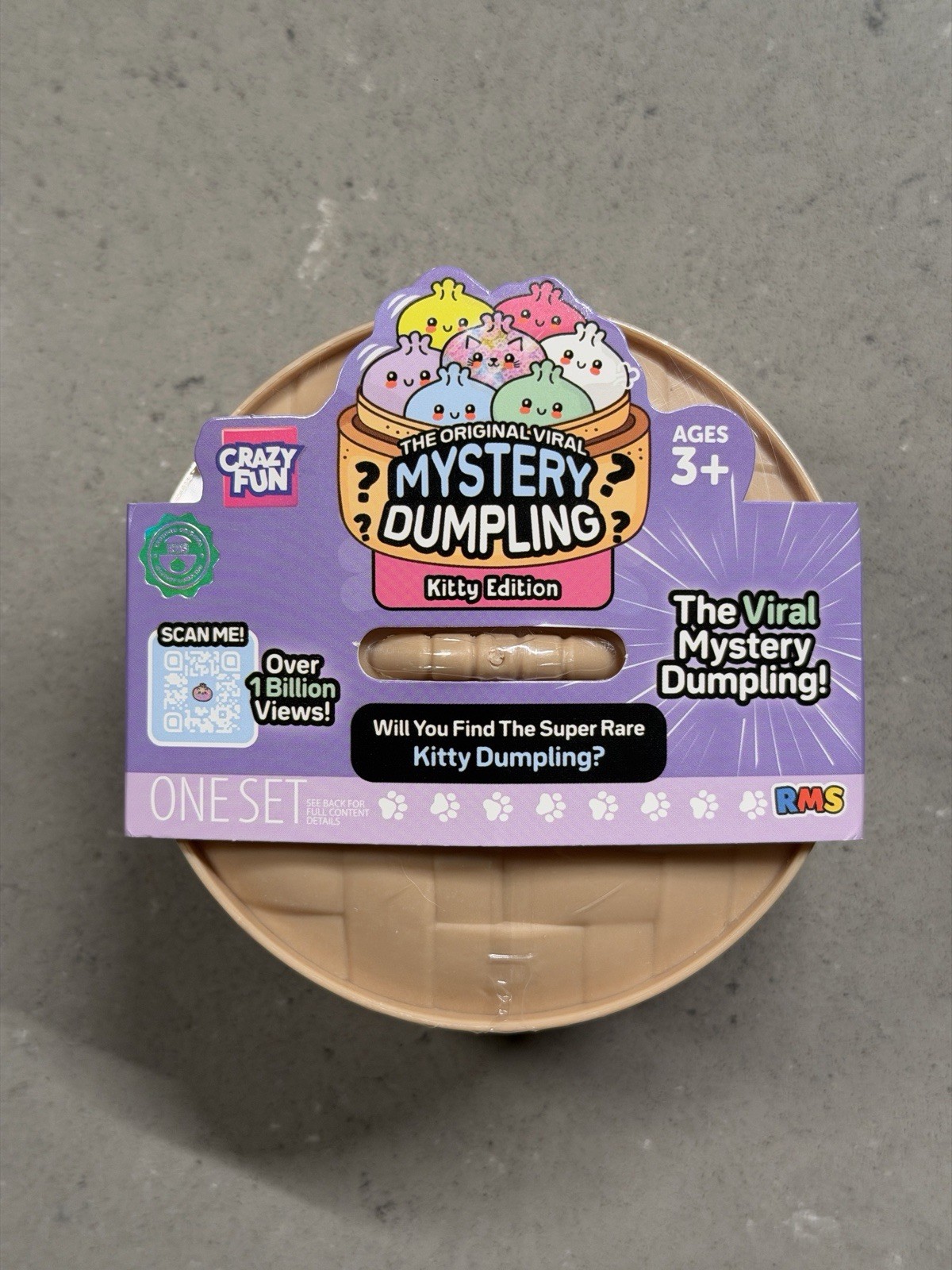 RMS Mystery Dumpling Kitty Edition Viral Tactile Squishy Squeeze Toy Sealed NEW
