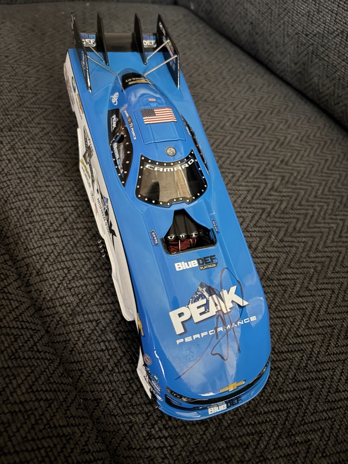 John Force Signed 1/24 Scale Diecast Car NHRA 1:24 2023 1/846