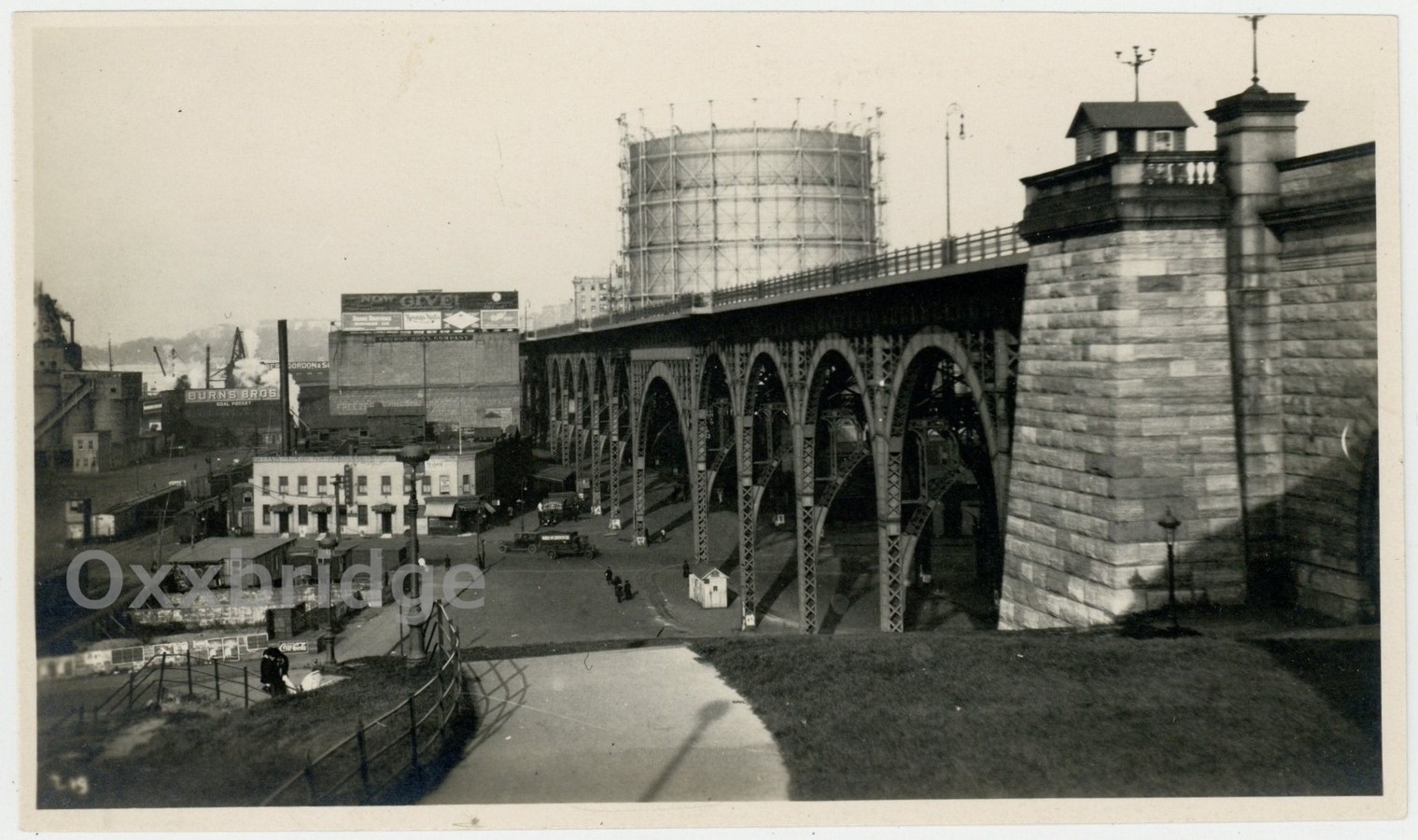 Riverside Drive NYC Viaduct 1922 Saloons Bars Upper West Side RPPC Photo Q10242 