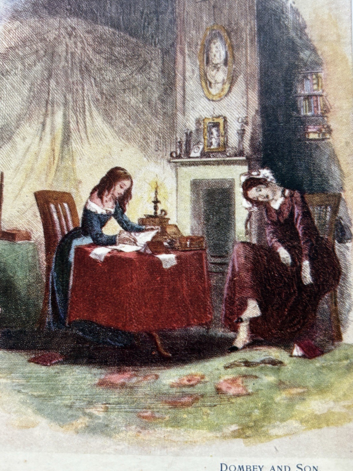 Charles Dickens Dombey & Son Scene, Tucks 7060 Vintage Postcard, England