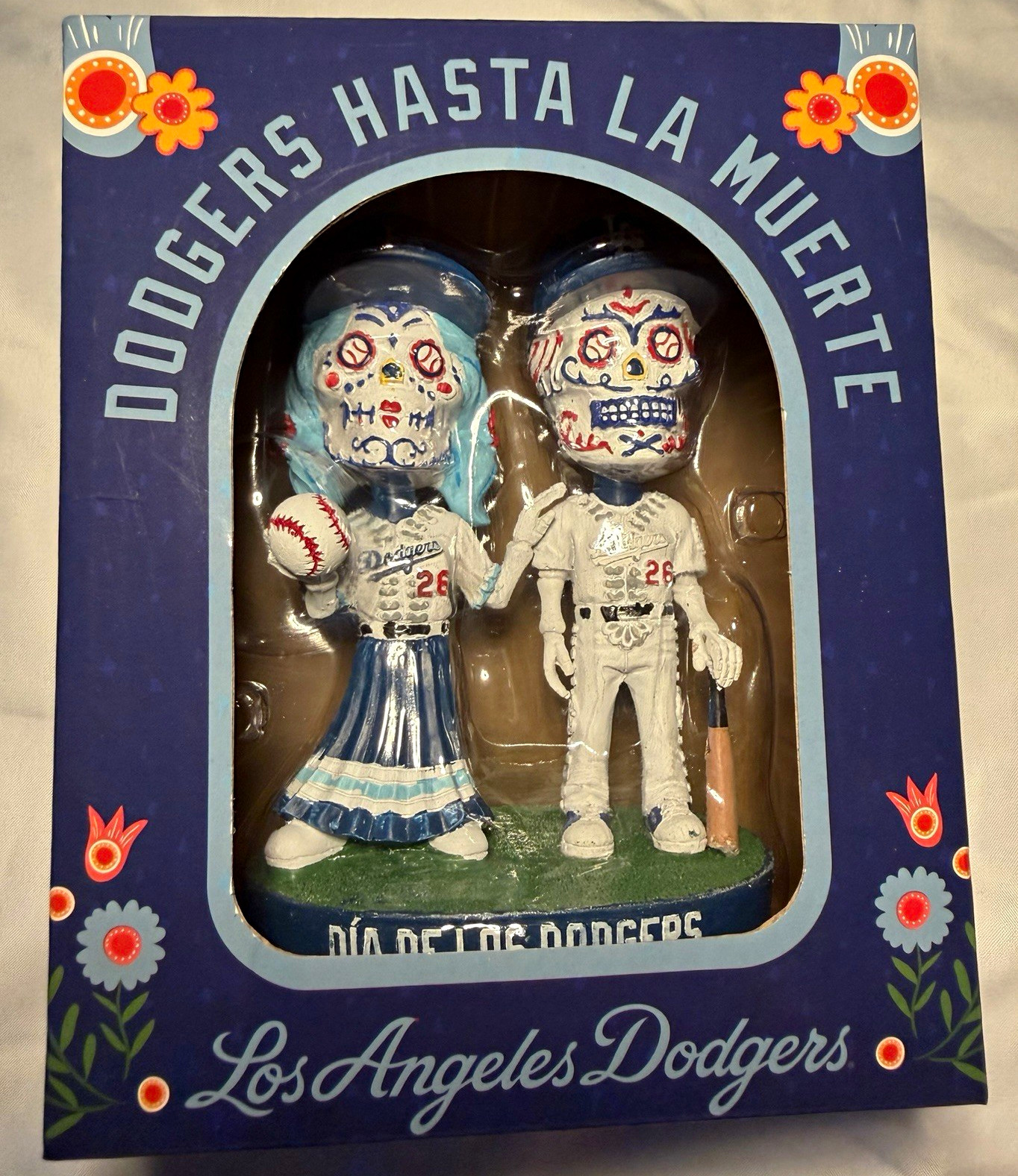 2026 LA Dodgers Día De Los Dodgers Sugar Skull Bobblehead SGA General Mills NIB