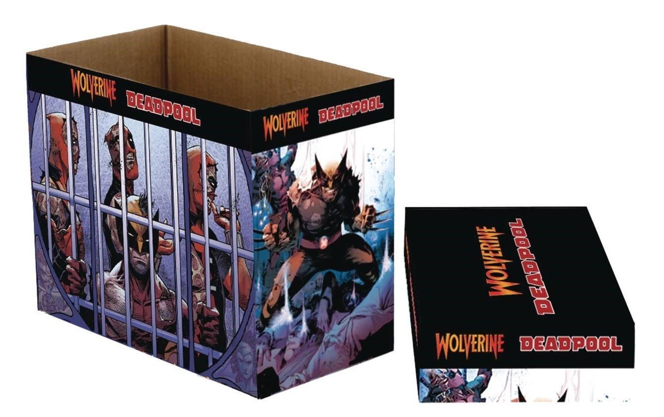 *NEW* Lot of 5 Wolverine Deadpool Marvel Graphic Comic Boxes NECA