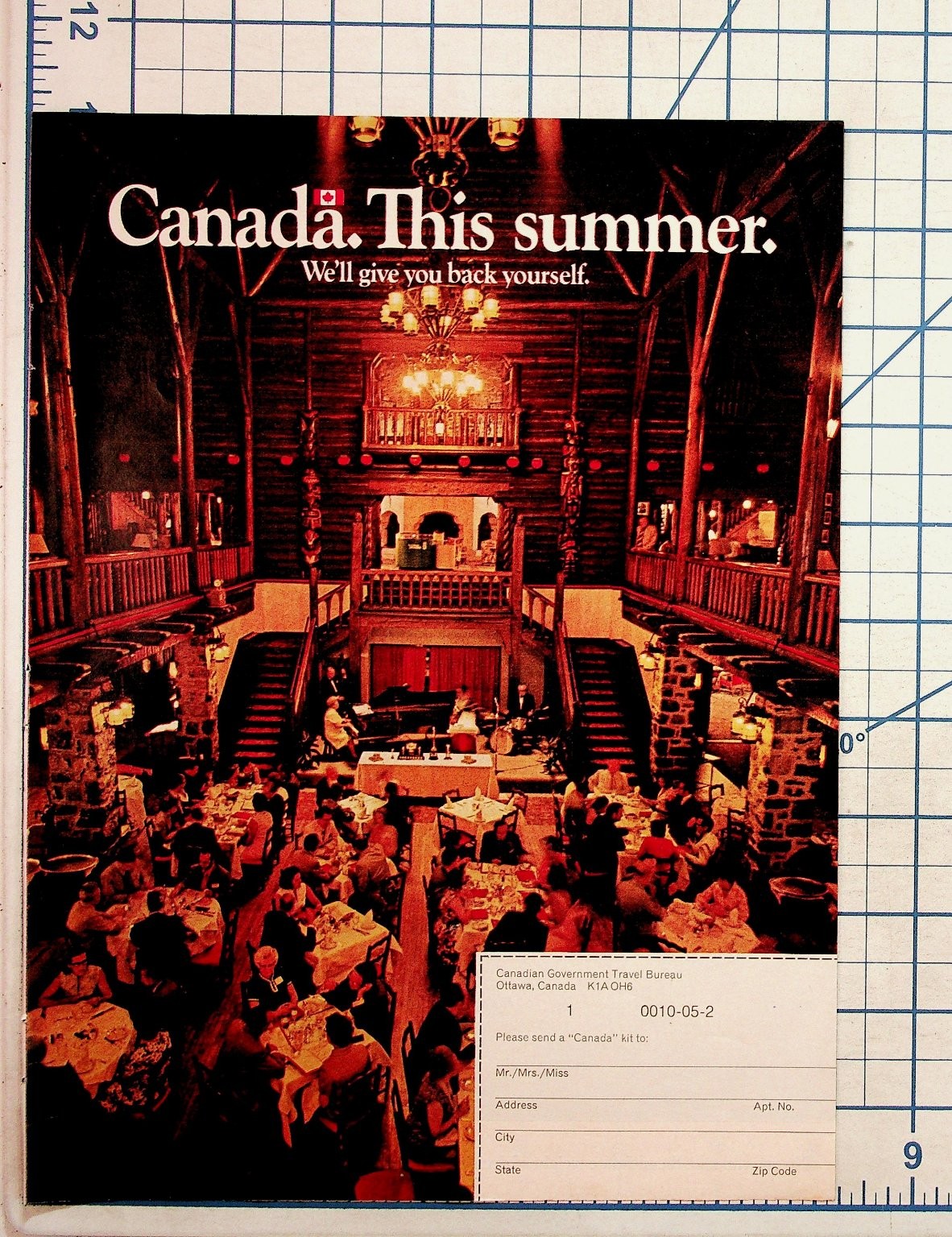 1972 Canada Summer Travel Tourism Ad Canadian Government Lodge Hotel Vacation