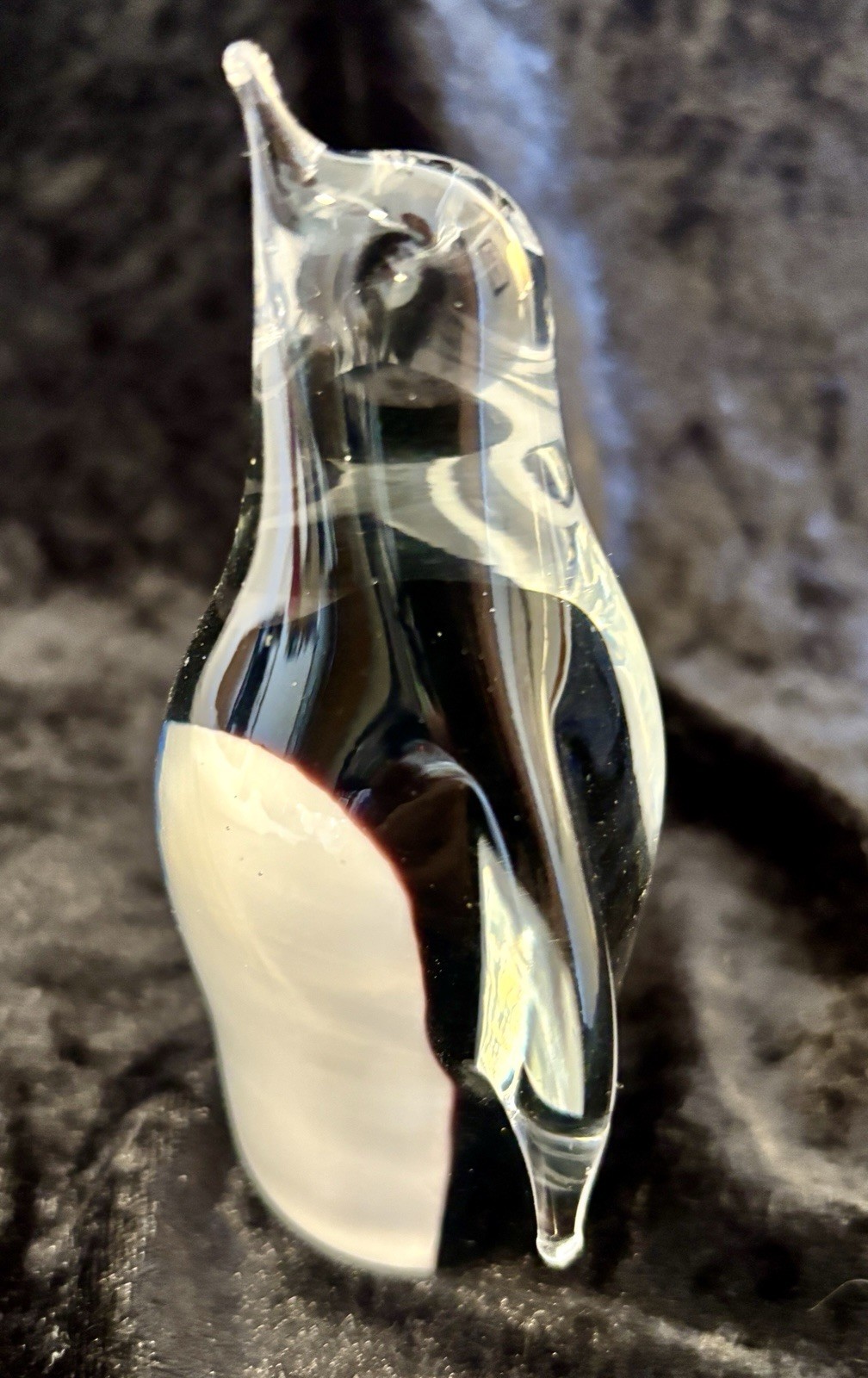 Vintage Hand Blown Art Case Glass Penguin Figurine Paperweight 4.5” Vintage Hand Blown Art Case Glass Penguin Figurine Paperweight 4.5”