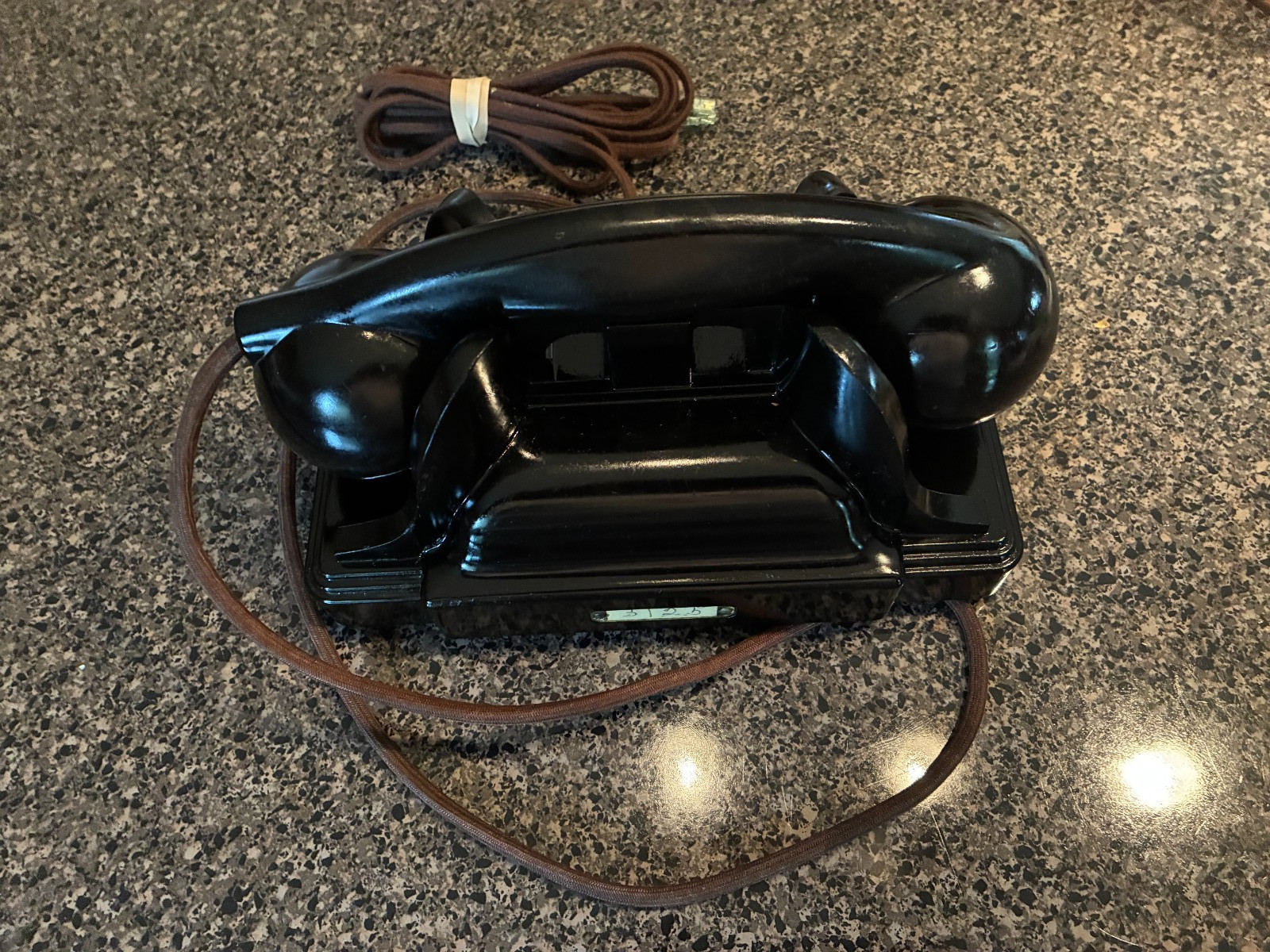 Kellogg S&S Chicago 1930s Black 900 non-dial deco Desk Telephone