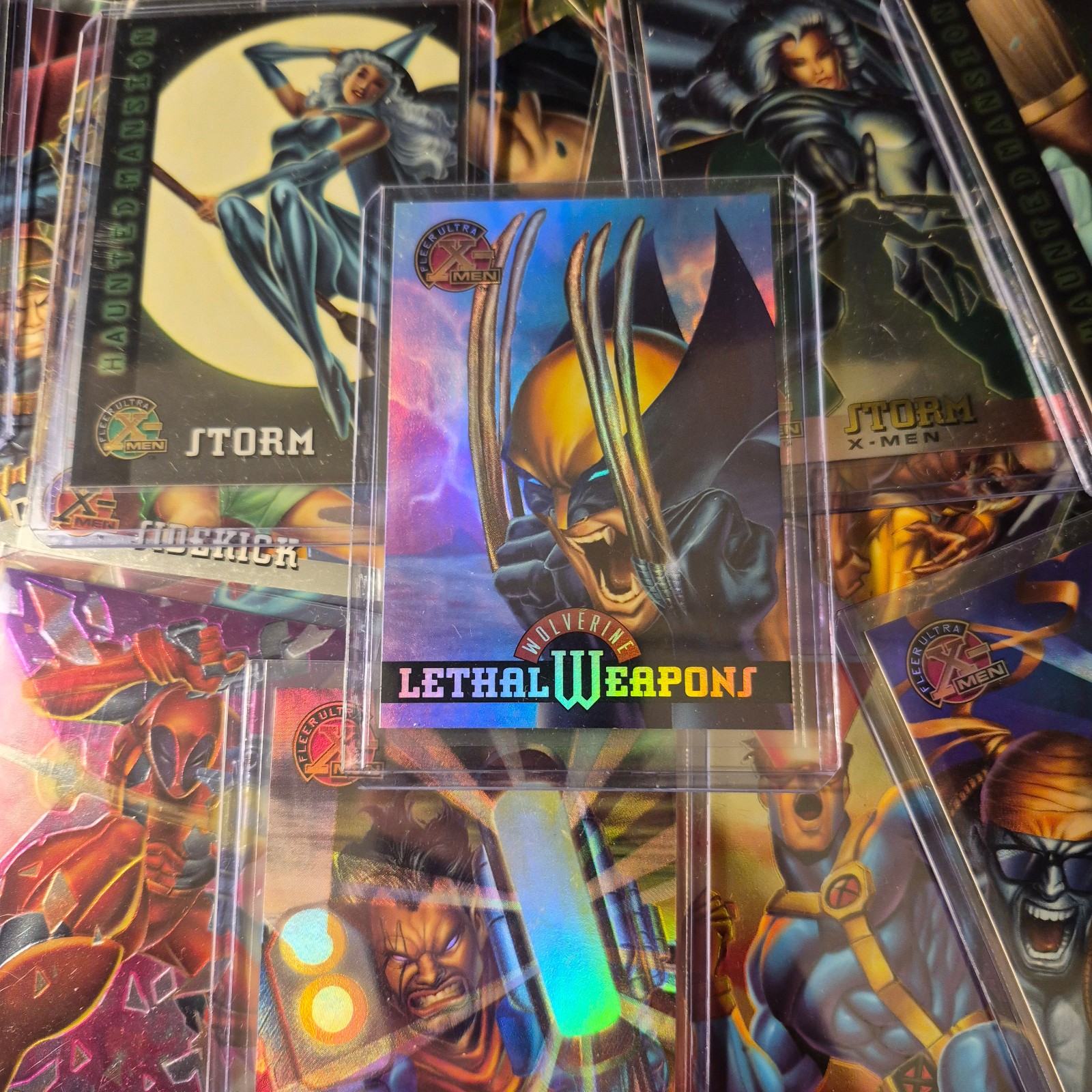1995 Fleer Ultra X-Men 71 Card Lot 60 Unique Wolverine Lethal Weapons Haunted NM