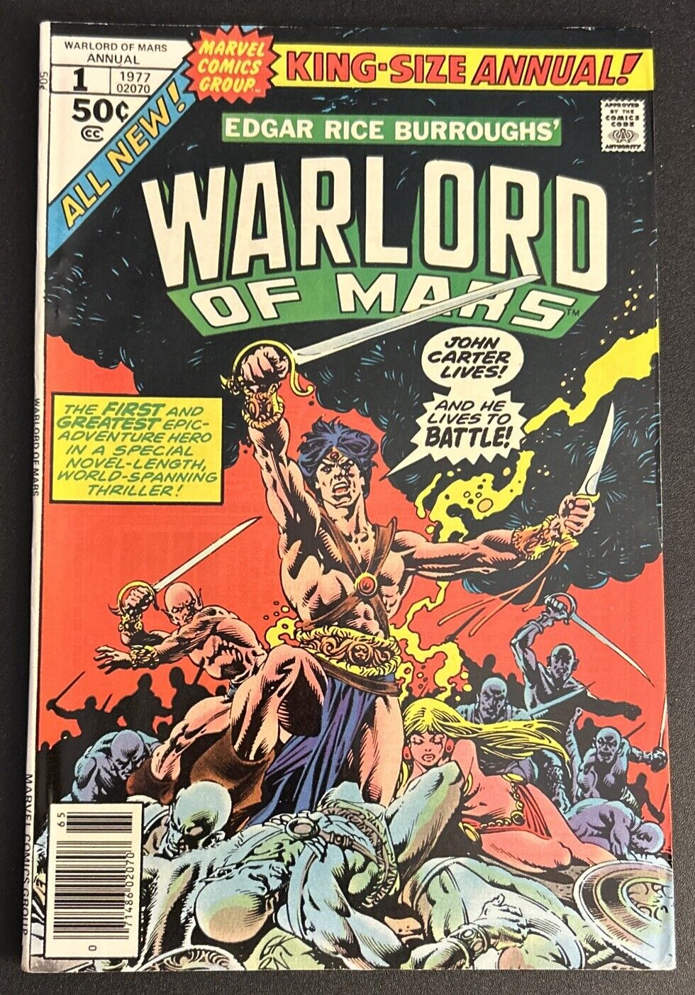 Warlord Of Mars Comic 15; Wolfman Story, Buscema Art; John Carter & Pan Dan Chee