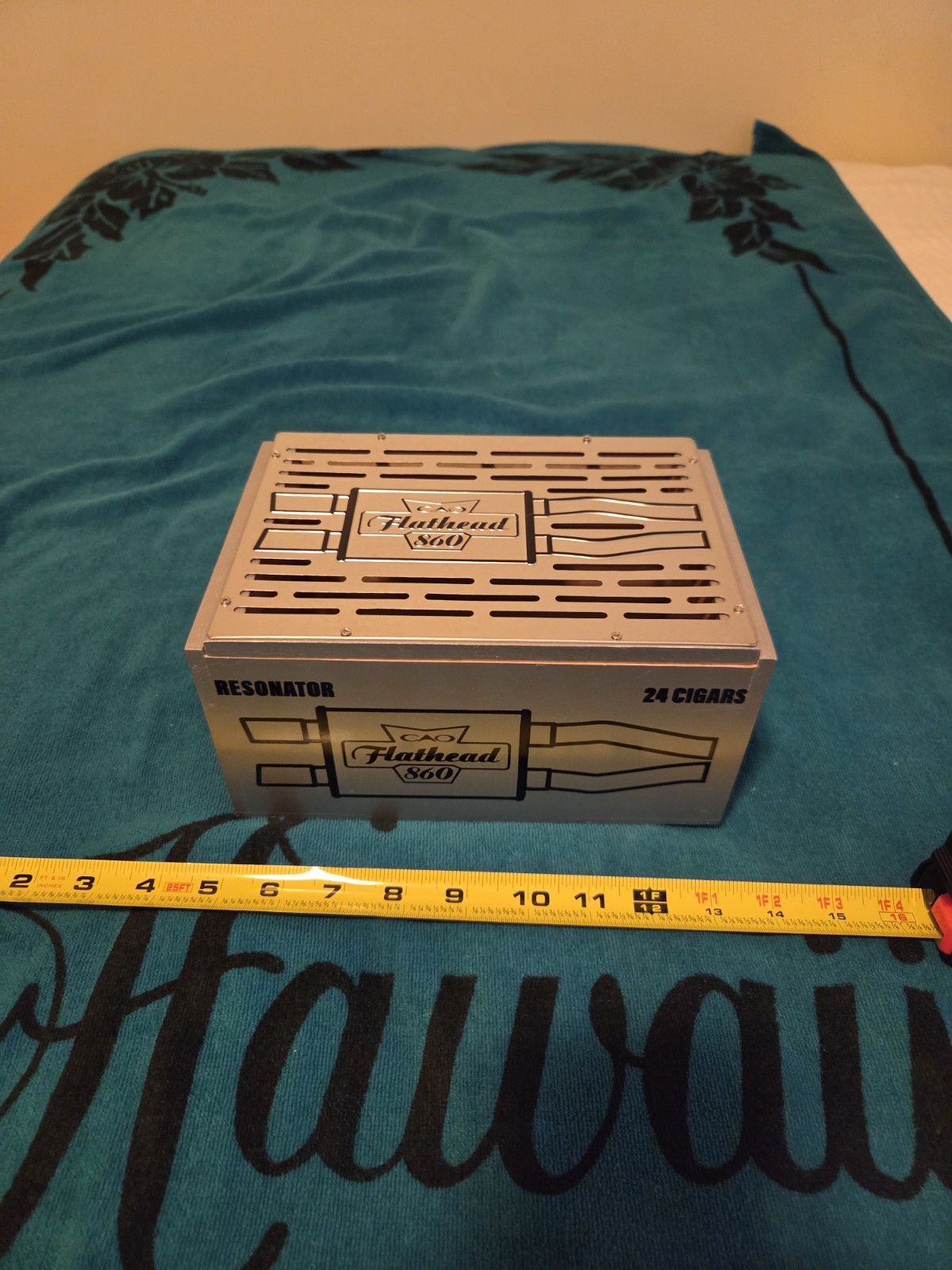 CAO Flathead 860 Resonator Super Gigante 8.75x5.75x4.5in Empty Cigar Box -- NEW