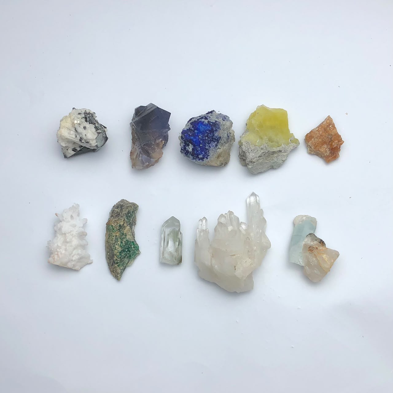 187 Gram  10 Pieces Mix Lot Of Specimen