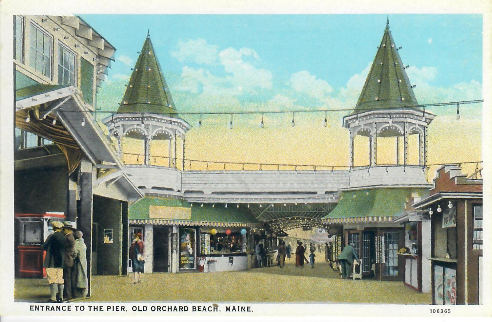 Entrance to the Pier Old Orchard Beach ME Maine