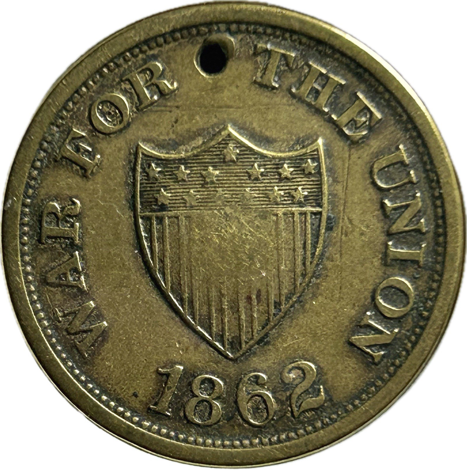 Authentic Civil War Union ID Disc Dog Tag W Sprague Co K 96th Regt NYVV 1862 