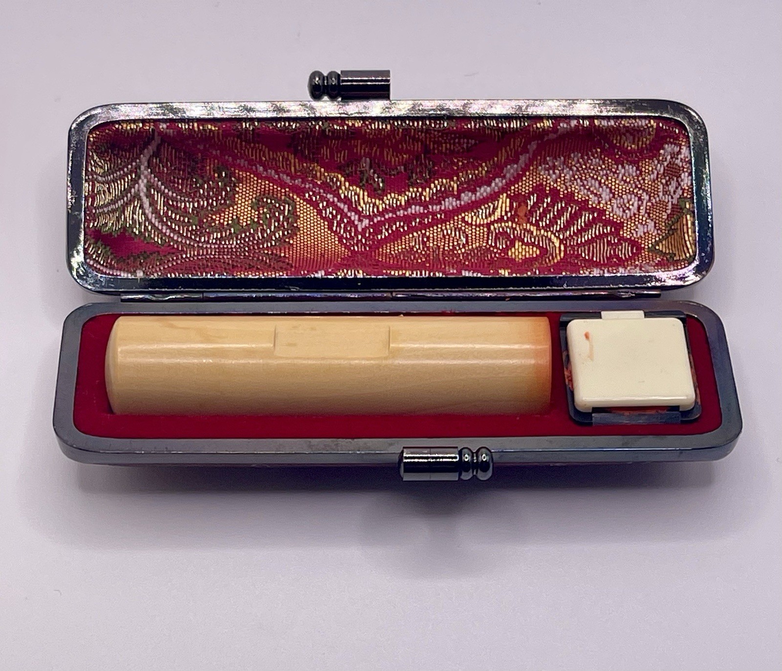 Japanese Hanko Ink Stamp Name Stamp With Case “Success”