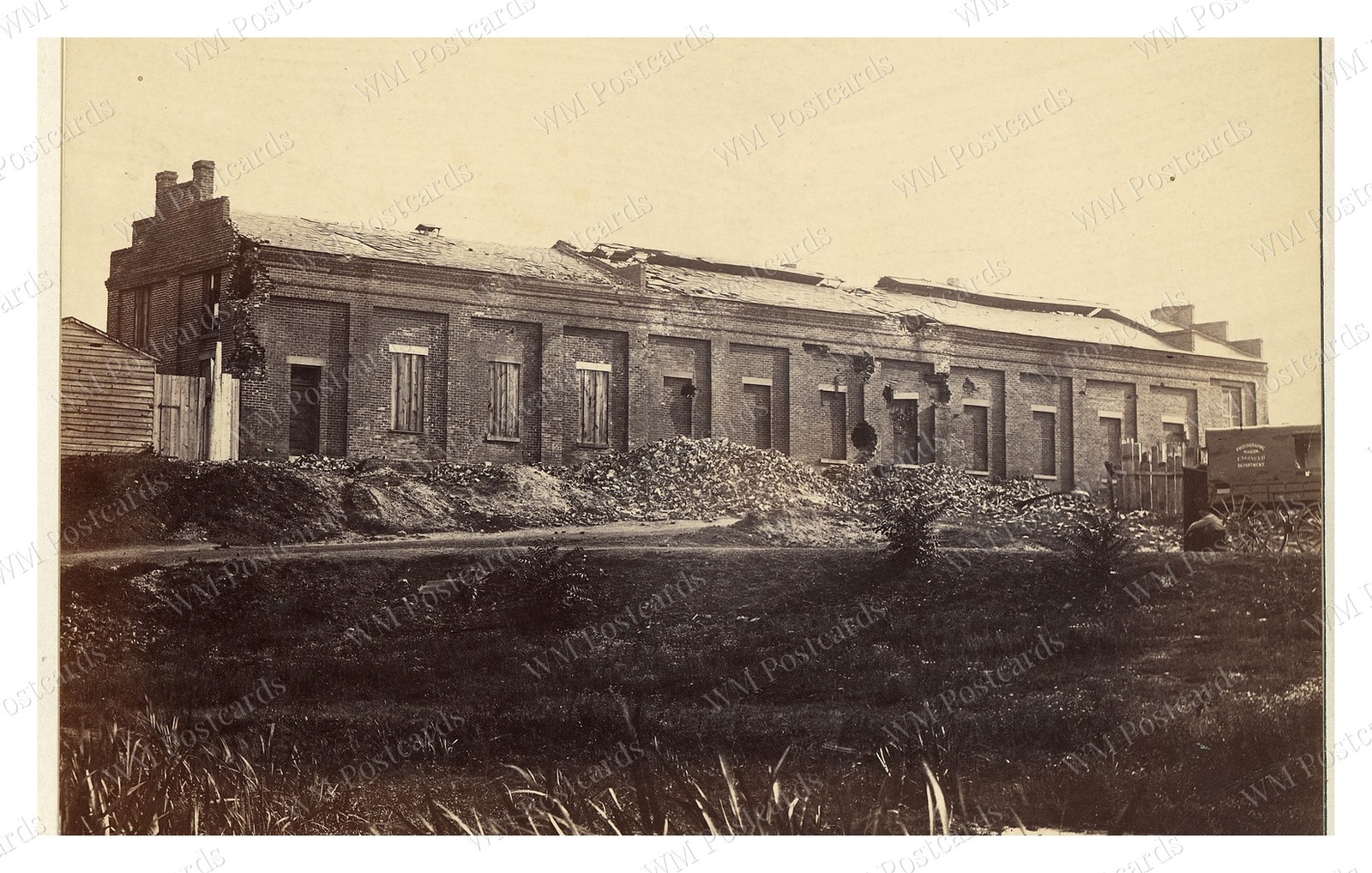 Petersburg Virginia 1865 Gas Works Brick Building Standard Postcard
