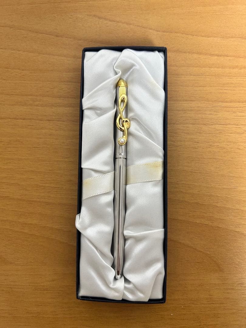 MIKIMOTO treble symbol pearl ballpoint pen #3f34ec