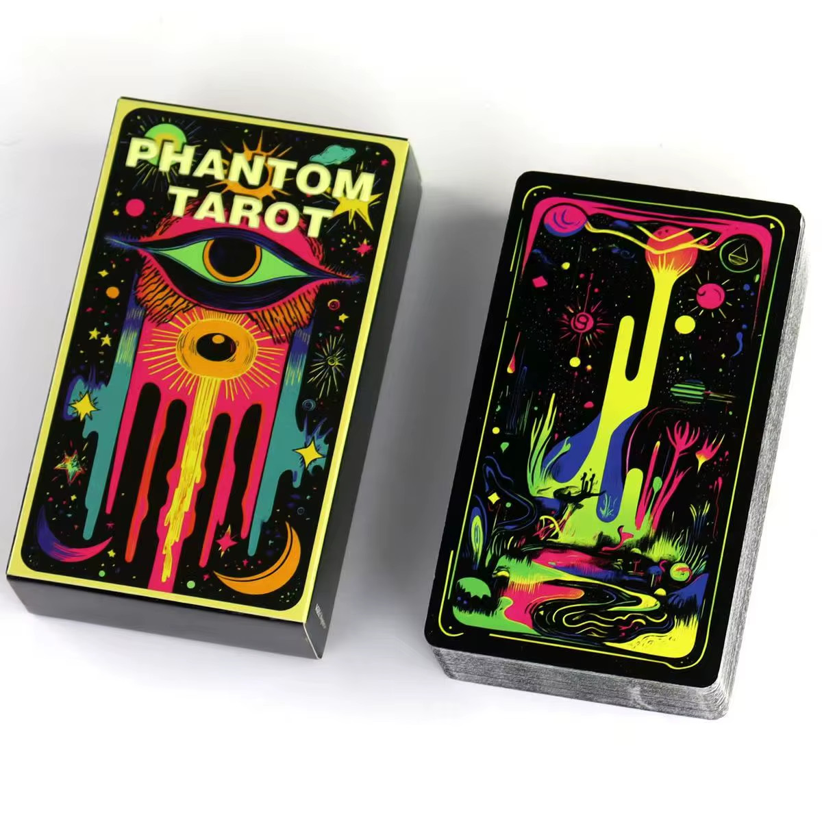 Phantom Tarot Deck 78 Cards | 10.3x6cm (4.1x2.4in) Rider-Waite System