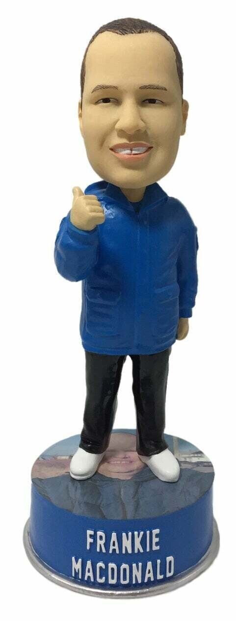 Frankie Macdonald Blue Jacket Talking Weatherman Bobblehead Rare NEW IN BOX