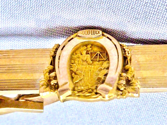 Vintage Olympia Brewery Good Luck Horseshoe TUMWATER FALLS TIE BAR