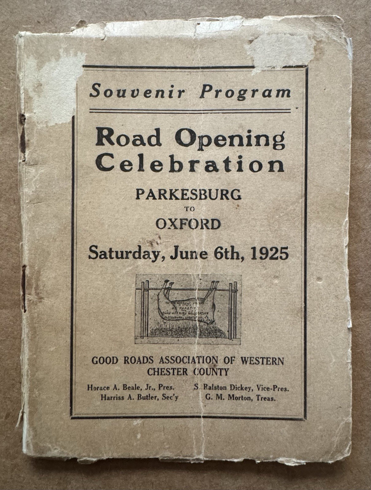 Scarce 1925 Booklet Road Opening Parkersburg to Oxford, PA Chester County 60 pp Scarce 1925 Booklet Road Opening Parkersburg to Oxford, PA Chester County 60 pp