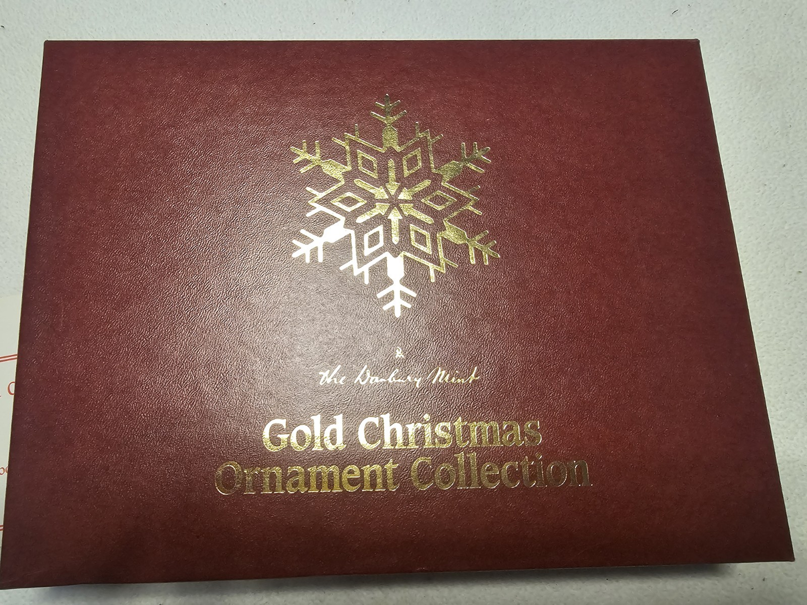 Vtg Danbury Mint 23kt Gold Plated Christmas Ornament Collection 12 Pc Set