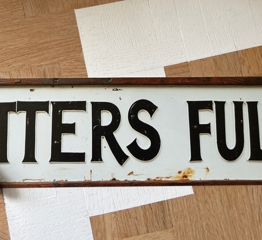 Vintage Rustic Metal Sign \